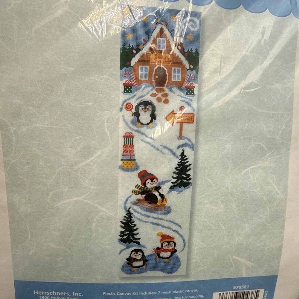 herrschners plastic canvas kit Wall Hanging 11 X 40